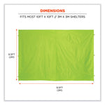 Shax 6098 Pop-Up Tent Sidewall, Single Skin, 10 ft x 10 ft, Polyester, Lime