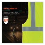 GloWear 8263FRHL Class 2 FR Safety Economy Hook and Loop Vest, Modacrylic Mesh/Cotton, Small/Medium, Lime