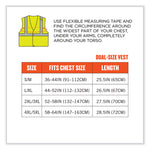 GloWear 8263FRHL Class 2 FR Safety Economy Hook and Loop Vest, Modacrylic Mesh/Cotton, Small/Medium, Lime
