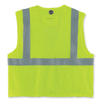 GloWear 8263FRHL Class 2 FR Safety Economy Hook and Loop Vest, Modacrylic Mesh/Cotton, 2X-Large/3X-Large, Lime