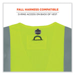 GloWear 8263FRHL Class 2 FR Safety Economy Hook and Loop Vest, Modacrylic Mesh/Cotton, 4X-Large/5X-Large, Lime