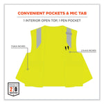 GloWear 8263FRHL Class 2 FR Safety Economy Hook and Loop Vest, Modacrylic Mesh/Cotton, 4X-Large/5X-Large, Lime