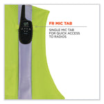GloWear 8263FRHL Class 2 FR Safety Economy Hook and Loop Vest, Modacrylic Mesh/Cotton, 4X-Large/5X-Large, Lime