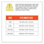 GloWear 8356FRHL Class 3 FR Hook and Loop Safety Vest with Sleeves, Modacrylic, Large/X-Large, Lime