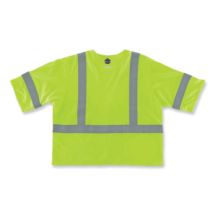 GloWear 8356FRHL Class 3 FR Hook and Loop Safety Vest with Sleeves, Modacrylic, 2X-Large/3X-Large, Lime