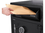 Barska Dual-Compartment Steel Depository Safe with Keypad Lock, 1.6/2 cu. ft. (AX13312)