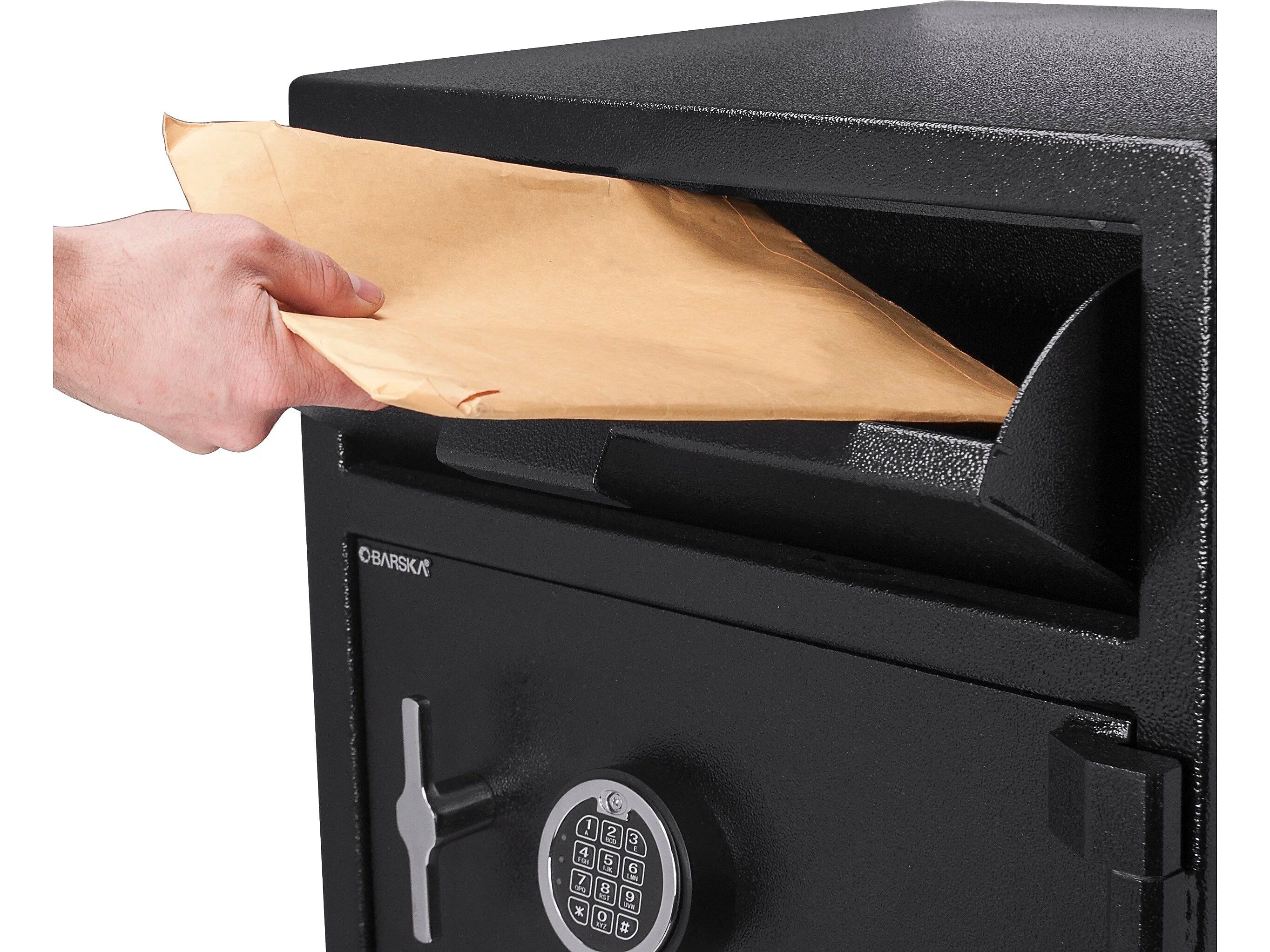 Barska Dual-Compartment Steel Depository Safe with Keypad Lock, 1.6/2 cu. ft. (AX13312)