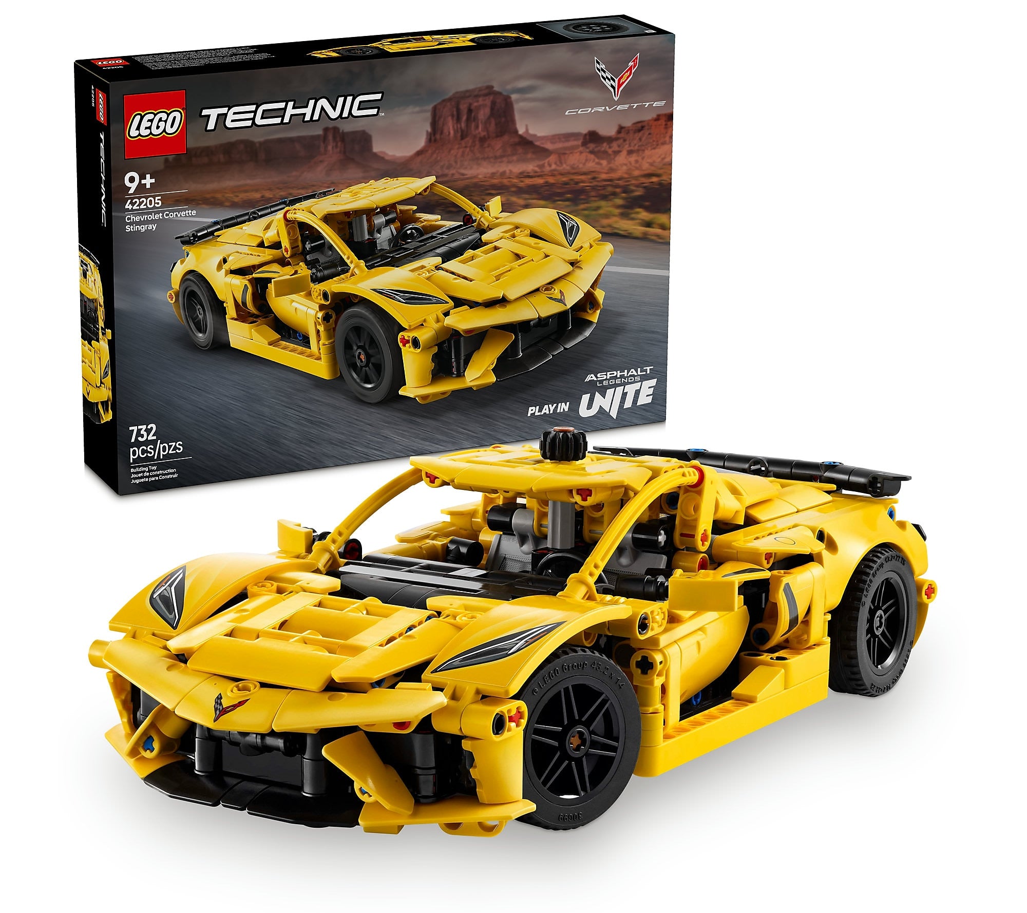 LEGO Technic Chevrolet Corvette Stingray, 732 Pieces (42205)