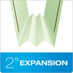 Pendaflex Reinforced Pressboard Classification Folder, 2" Expansion, Letter Size, Light Green, 25/Box (17180EE)