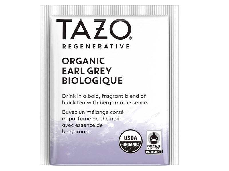 Tazo Earl Gray Black Tea, Tea Bag, 1.38 Oz., 16/Box (10794522003522)