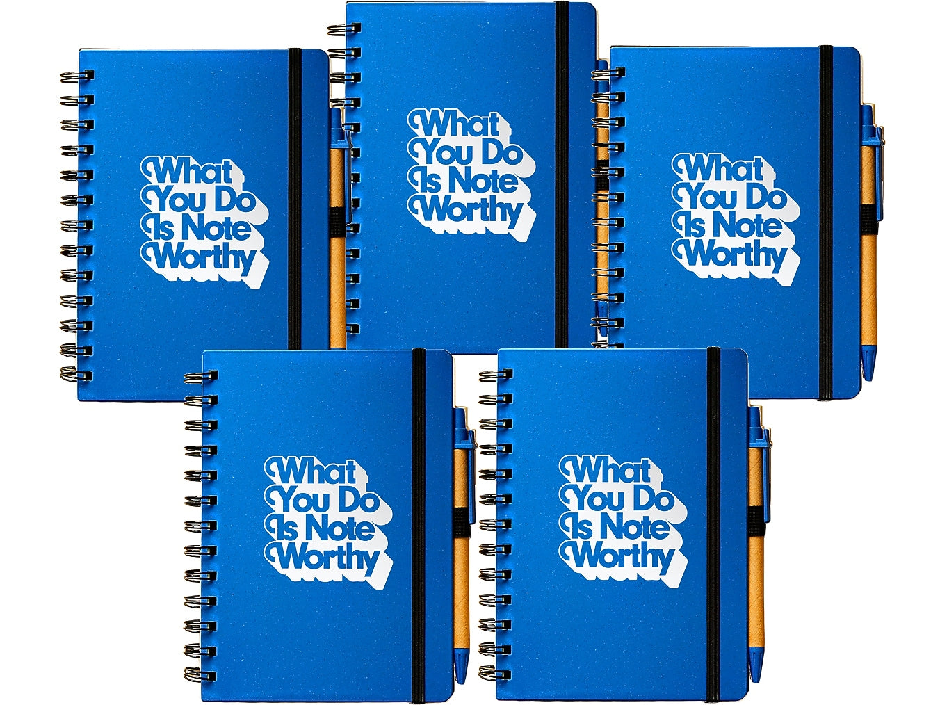 Baudville Journal, Wide-Ruled, Blue/White, 70 Pages, 5/Pack (1396063P531)