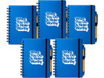 Baudville Journal, Wide-Ruled, Blue/White, 70 Pages, 5/Pack (1396063P531)