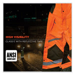 GloWear 8928 Class E Hi-Vis Insulated Bibs, Small, Orange