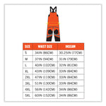 GloWear 8928 Class E Hi-Vis Insulated Bibs, Small, Orange