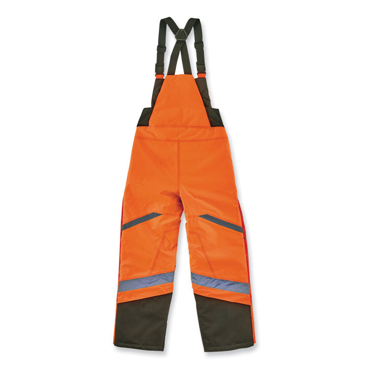 GloWear 8928 Class E Hi-Vis Insulated Bibs, 5X-Large, Orange