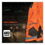 GloWear 8928 Class E Hi-Vis Insulated Bibs, 5X-Large, Orange