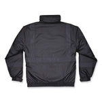 GloWear 8377EV Non-Certified Hi-Vis Quilted Bomber Jacket, Black, 2X-Large