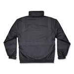 GloWear 8377EV Non-Certified Hi-Vis Quilted Bomber Jacket, Black, 4X-Large