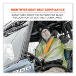 GloWear 8004 Hi-Vis Seat Belt Cover, 6" x 18.5", Orange