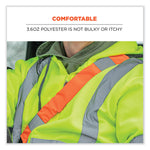 GloWear 8004 Hi-Vis Seat Belt Cover, 6" x 18.5", Orange
