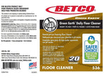 Betco Daily Floor Cleaner Secondary Label, 4" x 6", Multicolor, 24 Labels/Pack (5369090)