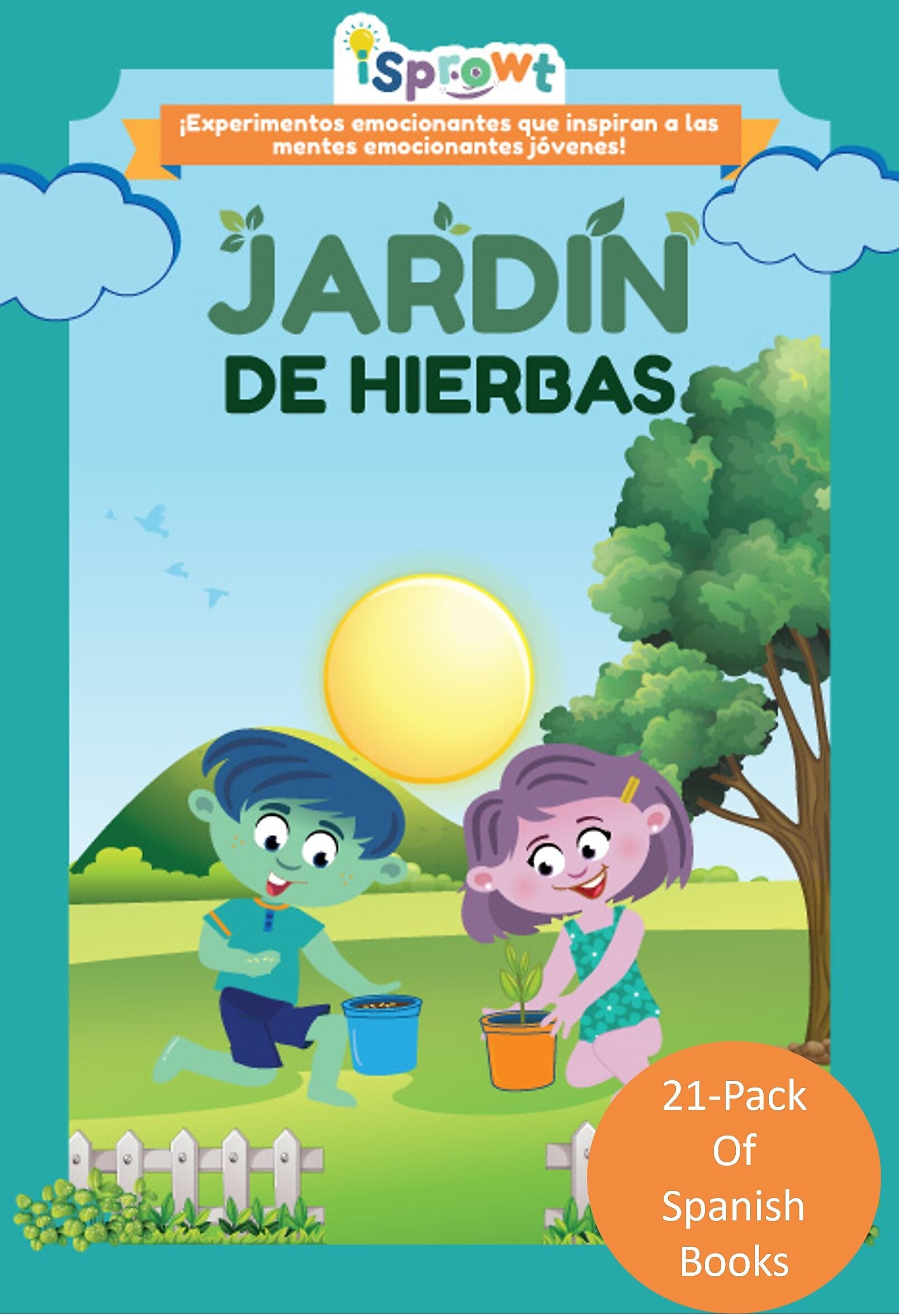 iSprowt Herb Garden Spanish Translation Workbook Kit, Multicolor (785459614540)