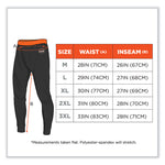 N-Ferno 6480 Midweight Base Layer Pants - 240 g, Large, Black