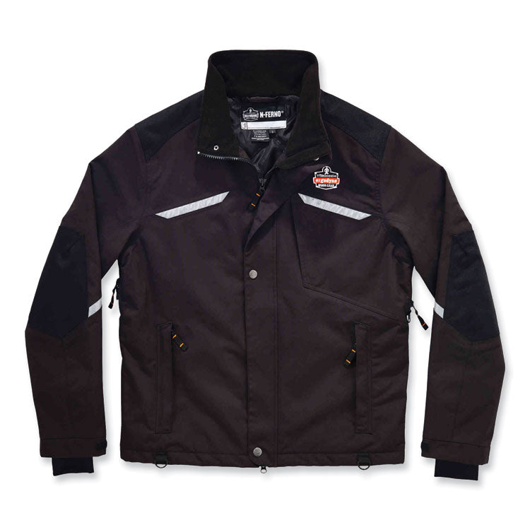 N-Ferno 6466 Thermal Jacket with 500D Nylon Shell, Medium, Black