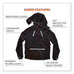 N-Ferno 6466 Thermal Jacket with 500D Nylon Shell, Large, Black