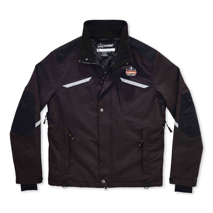 N-Ferno 6466 Thermal Jacket with 500D Nylon Shell, Large, Black