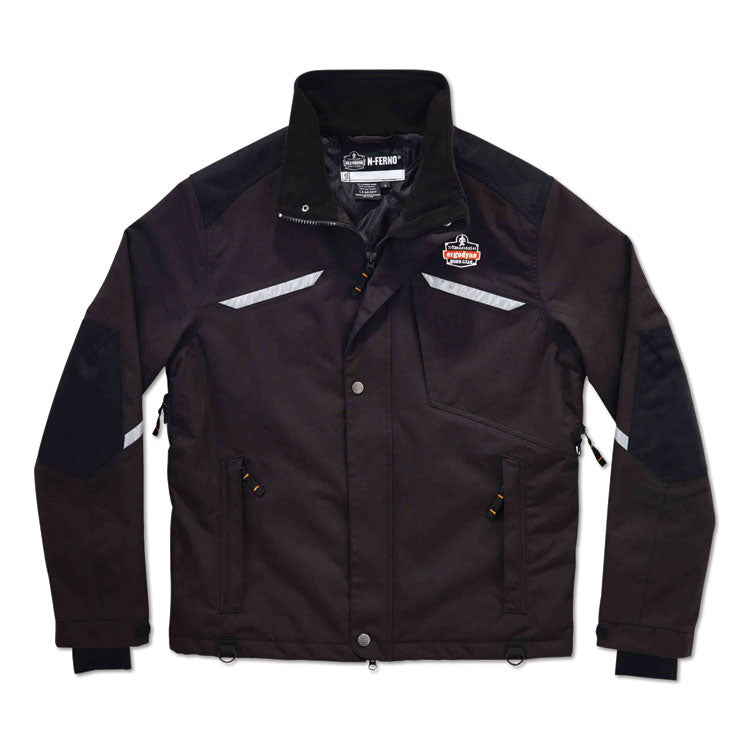 N-Ferno 6466 Thermal Jacket with 500D Nylon Shell, 3X-Large, Black
