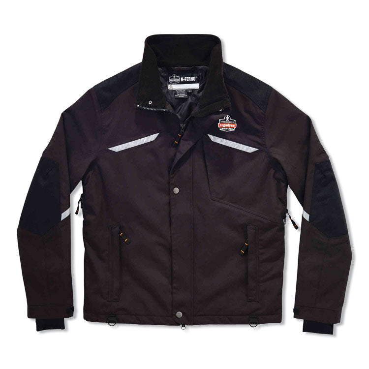 N-Ferno 6466 Thermal Jacket with 500D Nylon Shell, 4X-Large, Black