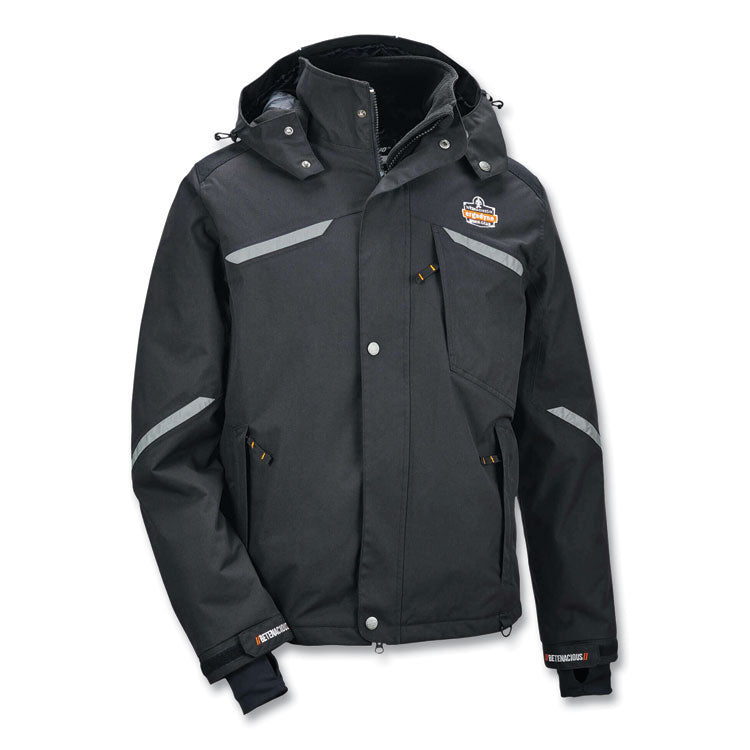 N-Ferno 6466 Thermal Jacket with 500D Nylon Shell, 4X-Large, Black