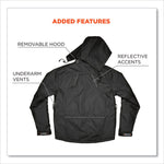 N-Ferno 6467 Winter Work Jacket with 300D Polyester Shell, Medium, Black