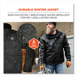 N-Ferno 6467 Winter Work Jacket with 300D Polyester Shell, Large, Black