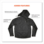 N-Ferno 6467 Winter Work Jacket with 300D Polyester Shell, 3X-Large, Black
