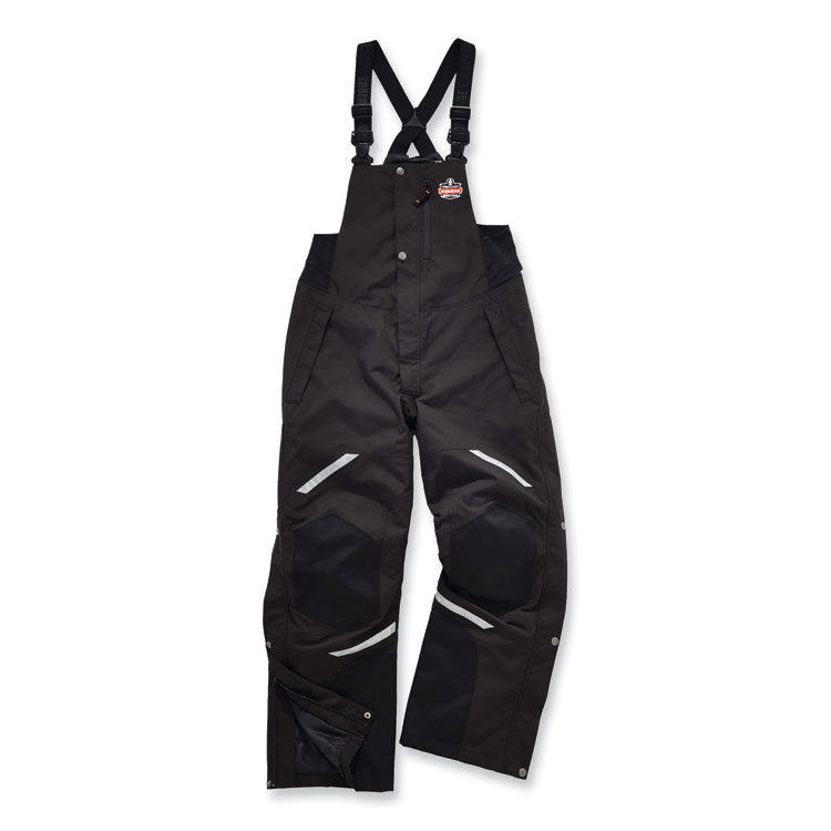 N-Ferno 6471 Thermal Bibs with 500D Nylon Shell, X-Large, Black