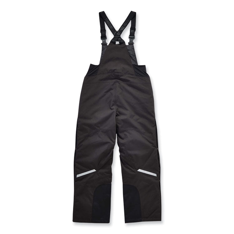 N-Ferno 6471 Thermal Bibs with 500D Nylon Shell, 2X-Large, Black