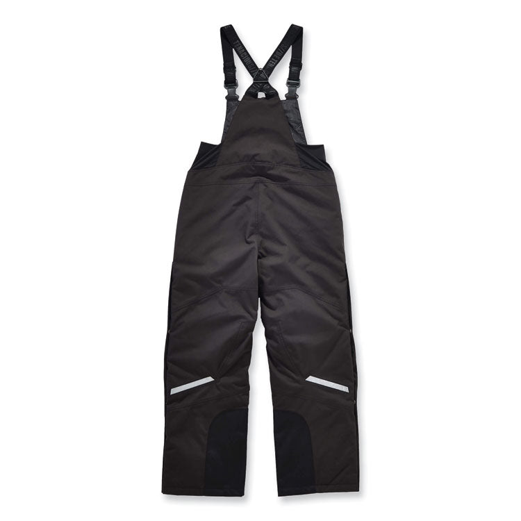 N-Ferno 6471 Thermal Bibs with 500D Nylon Shell, 3X-Large, Black