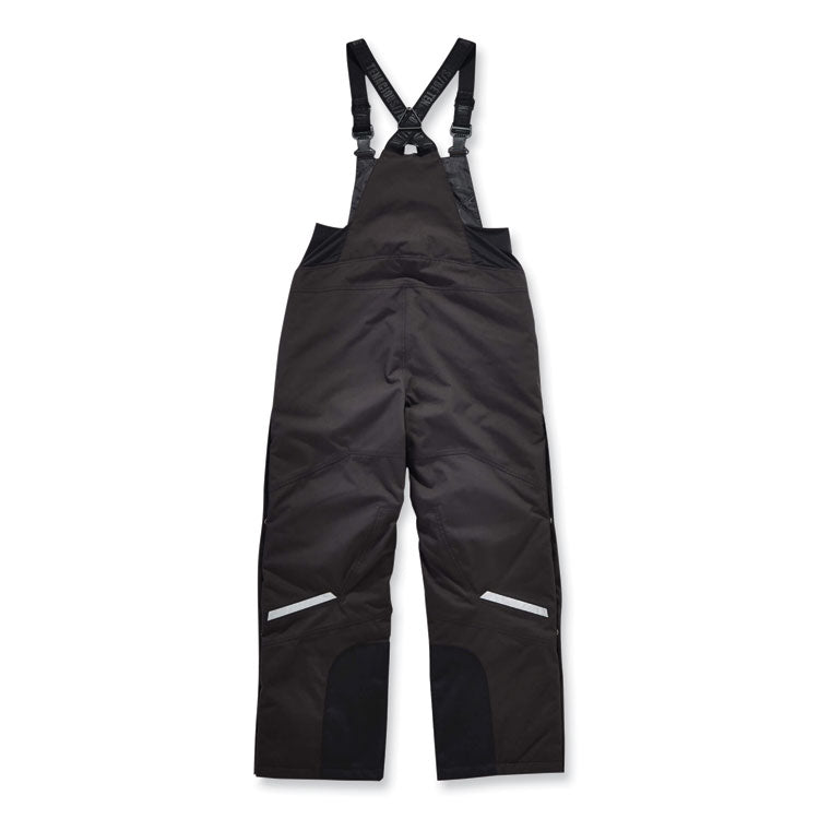 N-Ferno 6471 Thermal Bibs with 500D Nylon Shell, 4X-Large, Black