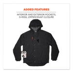 N-Ferno 6468 Duck Canvas Work Jacket, X-Large, Black