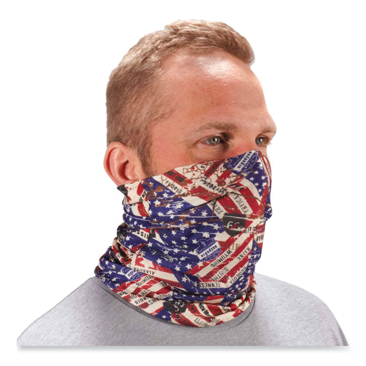 Chill-Its 6485 Multi-Band, Polyester, One Size Fits Most, Stars and Stripes