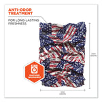 Chill-Its 6485 Multi-Band, Polyester, One Size Fits Most, Stars and Stripes