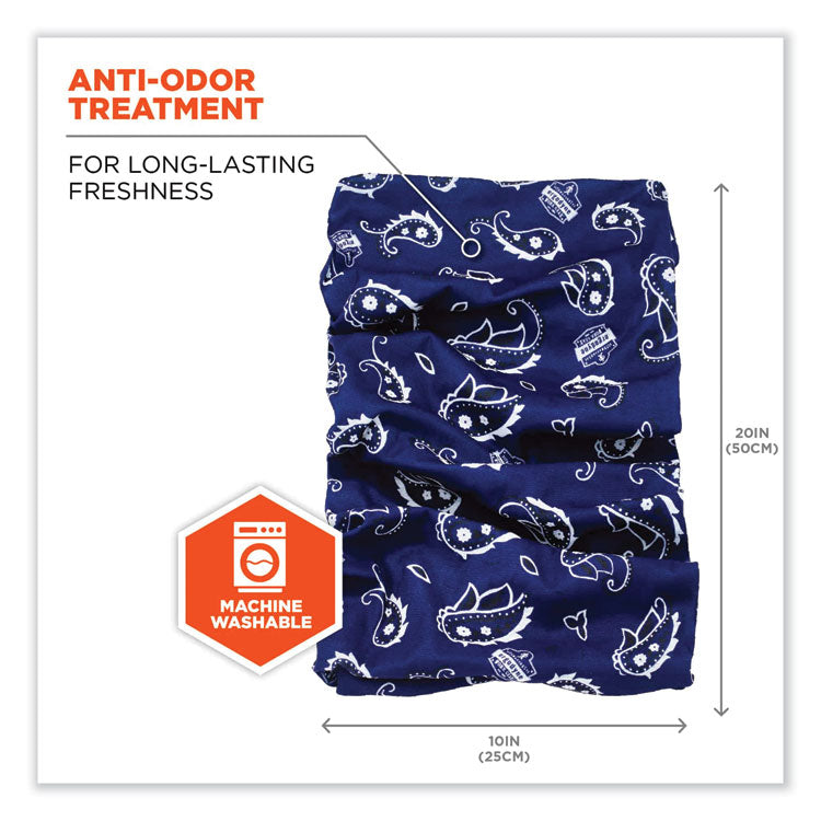 Chill-Its 6485 Multi-Band, Polyester, One Size Fits Most, Navy Western