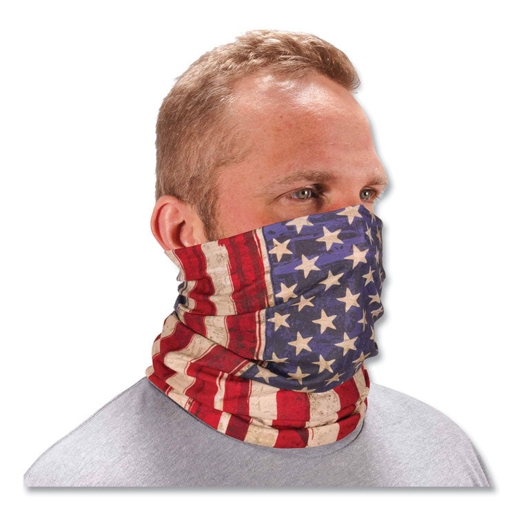 Chill-Its 6485 Multi-Band, Polyester, One Size Fits Most, American Flag