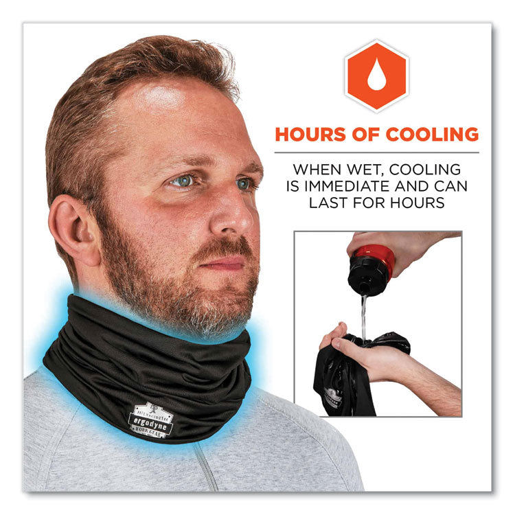 Chill-Its 6487 Cooling Performance Knit Multi-Band, Polyester/Spandex, One Size Fits Most, Black
