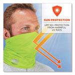 Chill-Its 6487 Cooling Performance Knit Multi-Band, Polyester/Spandex, One Size Fits Most, Hi-Vis Lime