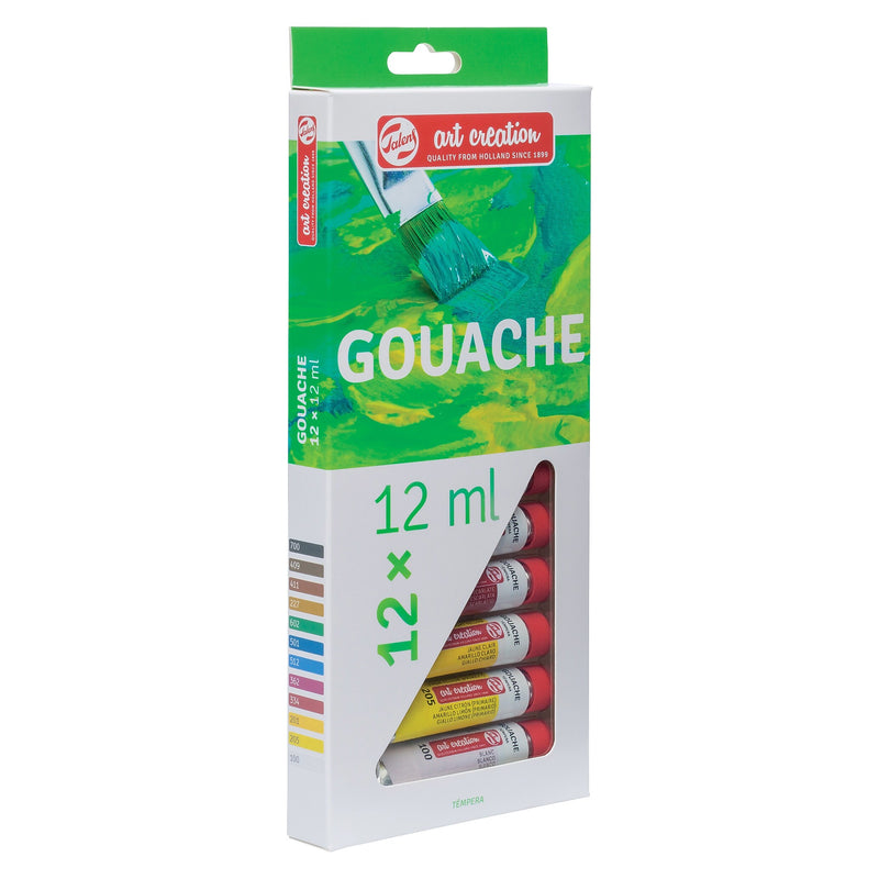 Talens Art Creation Gouache Paint, Assorted Colors, 12mL, 12/Set, 2 Sets/Bundle (TLN9021612M-2)