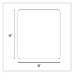 EverLife Chair Mat for Medium Pile Carpet, 36 x 48, Clear