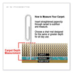 EverLife Chair Mat for Medium Pile Carpet, 60 x 96, Clear